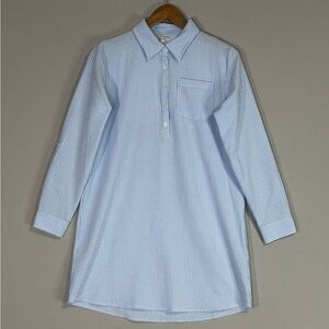 ProDOH Seersucker Fishing Shirt Blue Stripe Performance Vented Mens